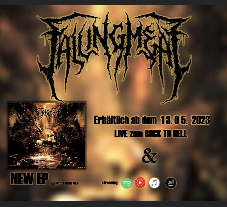 FallingMeat's tweet photo. #release #rocktohell #deathmetal #metal #fallingmeat #arnstadt #thüringenmetal #thüringen #erfurt https://t.co/pbDmn5ZabH