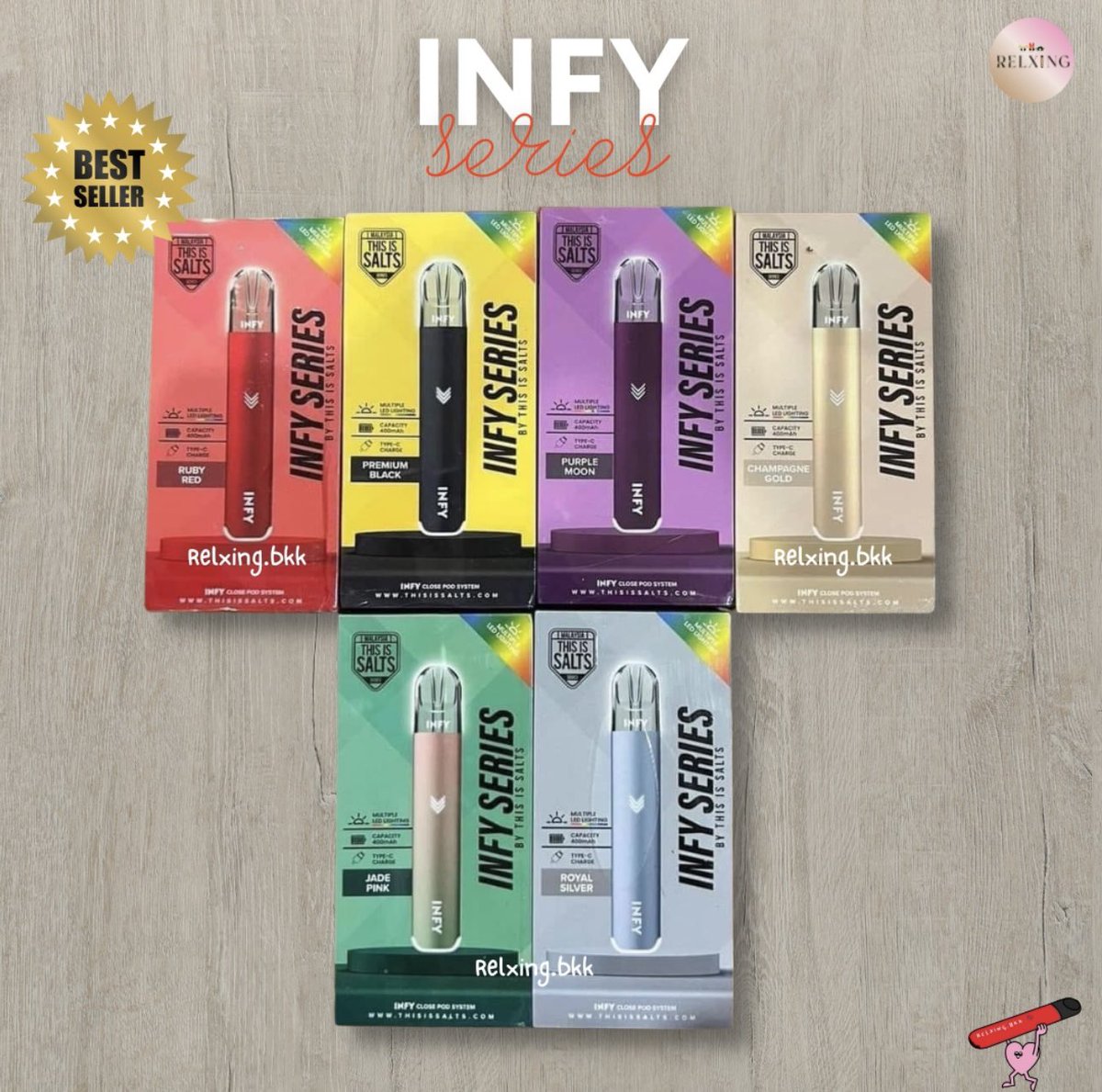 relxing_bkk's tweet photo. เครื่อง INFY SERIES พร้อมส่งทุกสี🚨✨

🛒สอบถาม | สั่งซื้อแอดไลน์ ⤵ 
Line : https://t.co/QJyEsNqJJh 

.
#พอต #RELXพร้อมส่ง #infyพร้อมส่ง #relxราคาถูก #พอตinfy #หัวพอต #INFY #พอตพร้อมสูบ #หัวใส #relxlite #พอตrelx #พอตใช้เเล้วทิ้ง #พอตราคาถูก #relxมือ2 #relxlite #พอตinfy #พอตrelx https://t.co/Vp0Pn5mrsn