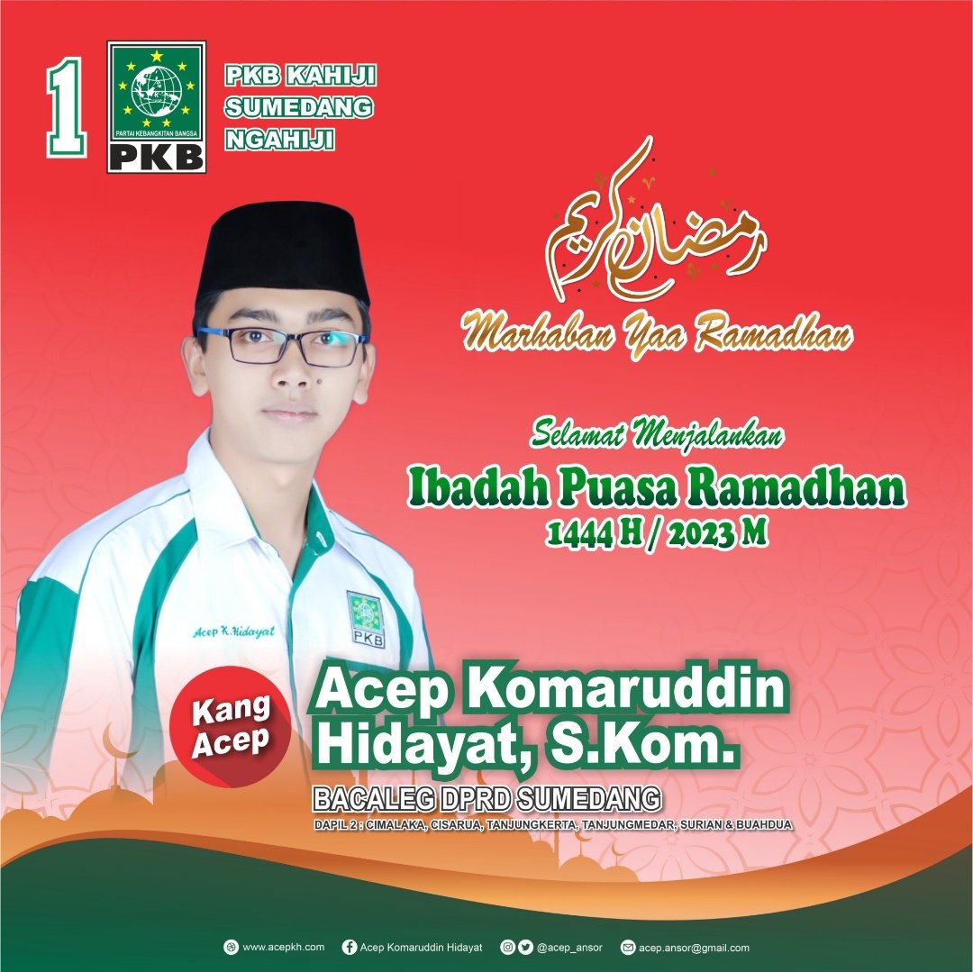 KOMPAK | Komunitas Pendukung Acep Komaruddin mengucapkan selamat menjalankan ibadah puasa 1444 H

<a href="/dpwpkbjabar/">DPW PKB JABAR</a> <a href="/DPP_PKB/">DPP PKB</a> <a href="/pkbsmd/">dpc_pkbsmd_Official</a> <a href="/acep_ansor/">𝐀𝐜𝐞𝐩 𝐊𝐨𝐦𝐚𝐫𝐮𝐝𝐝𝐢𝐧 𝐇𝐢𝐝𝐚𝐲𝐚𝐭 𝐒</a> <a href="/cakimiNOW/">A Muhaimin Iskandar</a> <a href="/Hermanhabibullh/">Herman Habibullah</a> <a href="/didisuhrowardi/">didi suhrowardi</a> <a href="/SyaifulHooda/">Syaiful Huda</a>