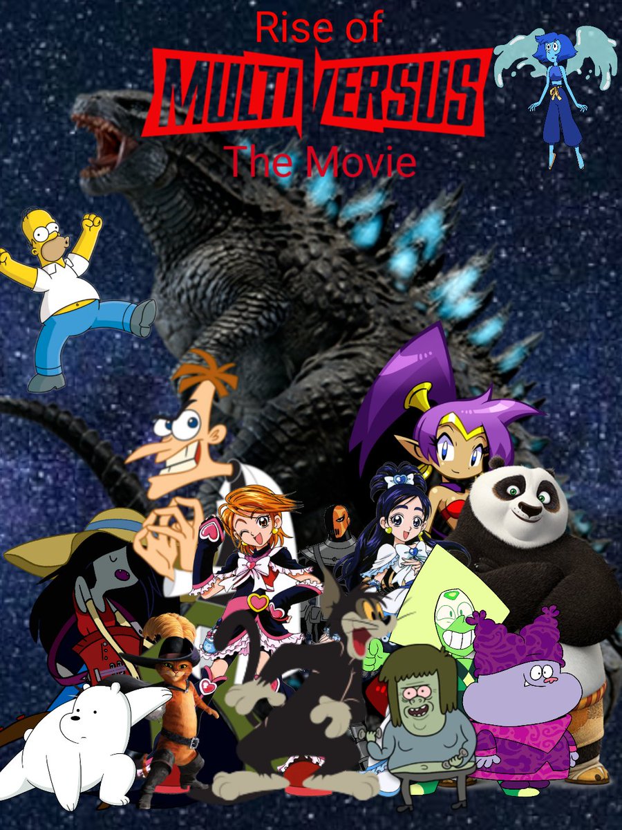PrettyCure4MVS's tweet photo. If #RiseofMultiversus ever gets an movie, that would be really dope. I would love to see some characters in there (like Shaggy, Finn, Rick or even Reindog).

#RiseofMultiversus https://t.co/e1jxghexeH