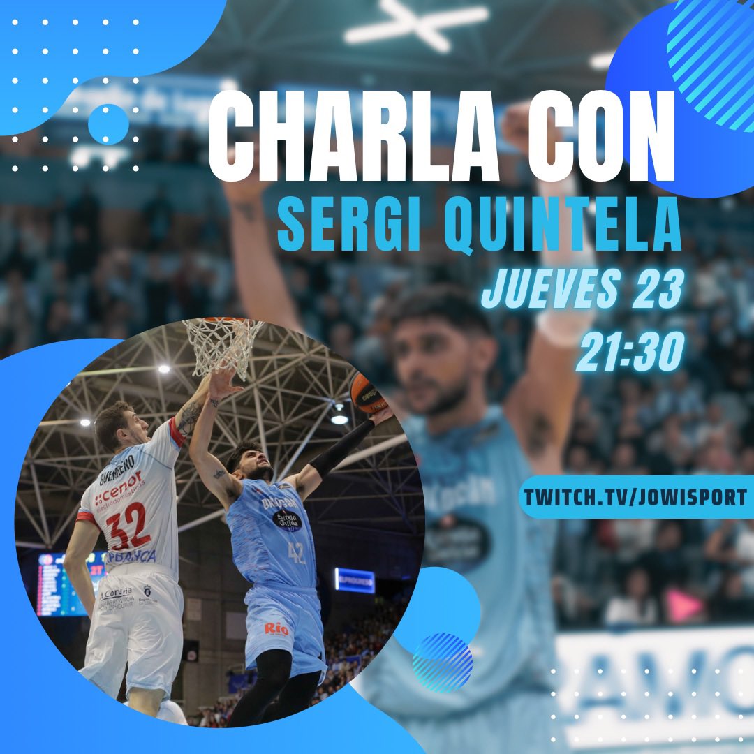 🔥MAÑANA MAÑANA MAÑANA🔥

Creo que antes del derbi del <a href="/CBBreogan/">Río Breogán</a> es la charla que todos los breoganistas necesitan!

Mañana estaremos hablando con <a href="/QuintelaSergi/">Sergi Quintela</a> y es el momento para transmitirle todo ese apoyo que espera de la afición para el sábado! 

💥¡MAÑANA NOS VEMOS! 💥