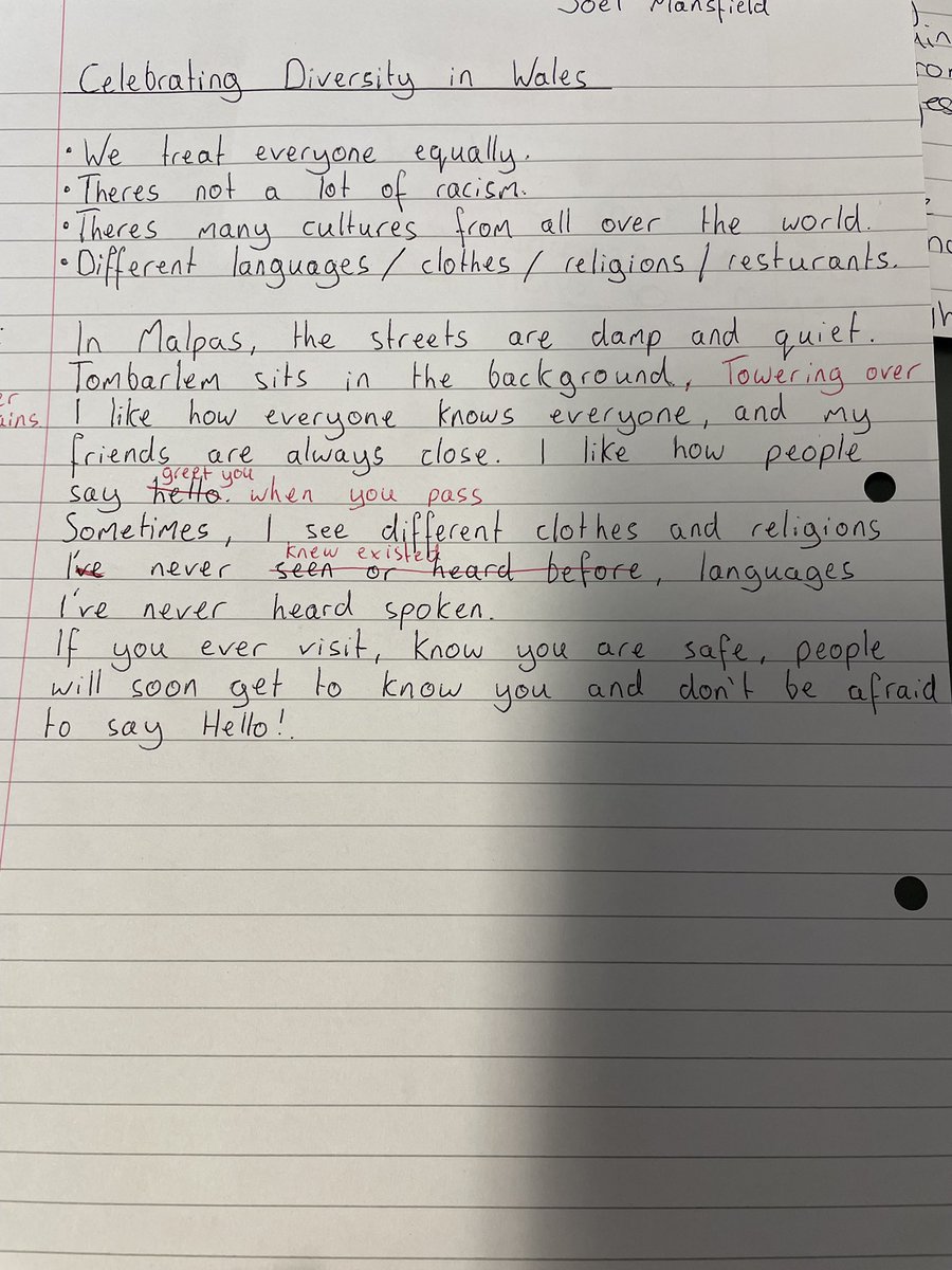 I spent #worldpoetryday with Yr8 students <a href="/NewportH/">Newport High School</a> celebrating the diversity in their communities. 
  
“Sometimes I’ll see traditional clothing, as unique as peacock feathers”

 Lots of discussion and thoughtful expression. Well done all, a good day!