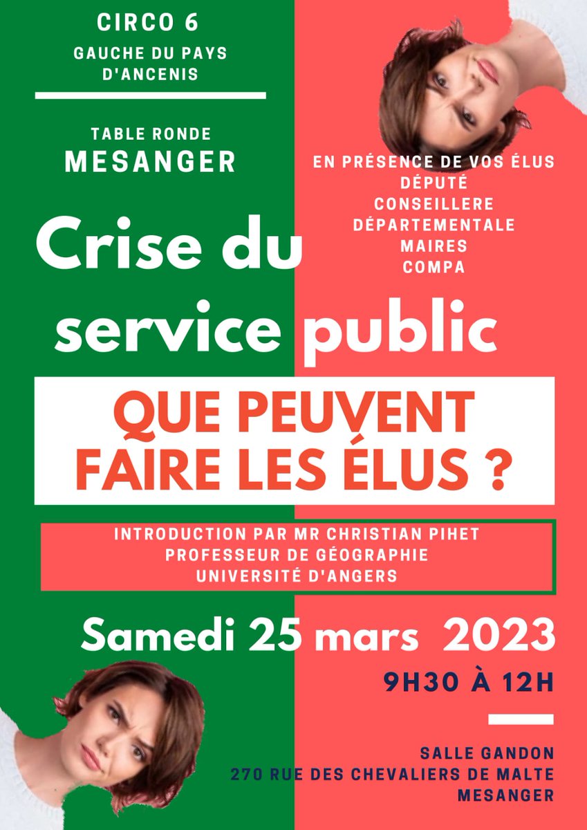 NadineLucas_'s tweet photo. Samedi 25 mars à #Mesanger, débat sur le thème : "crise des #servicespublics : que peuvent faire les élus ?" Sujet hautement important pour les territoires. Je participerai en tant que suppléante @JeanClaudeRaux à la table ronde #député #maires #conseilleredepartementale #compa https://t.co/zqd0aHfUEb