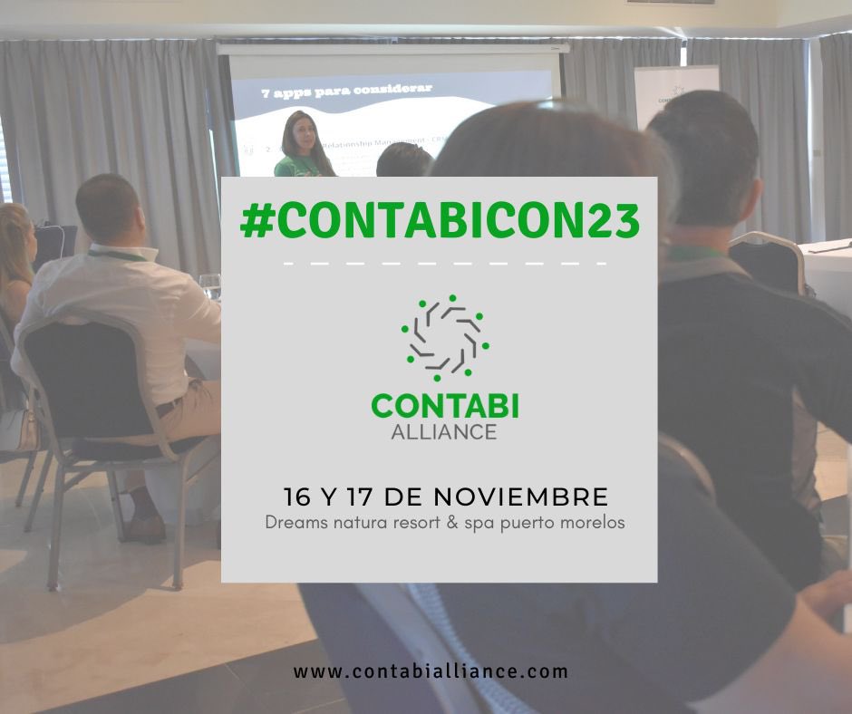 ¡¿ESTÁS LISTO?! 🥳 #contabicon23 regresa a México 🇲🇽
🗓️16 y 17 de Noviembre,2023. 
📍 Dreams natura resort &amp; spa Puerto Morelos.
GUARDA LA FECHA
Mantente al tanto de nuestras redes sociales, estaremos compartiendo el enlace para que puedas registrarte y asistir a CONTABICON23