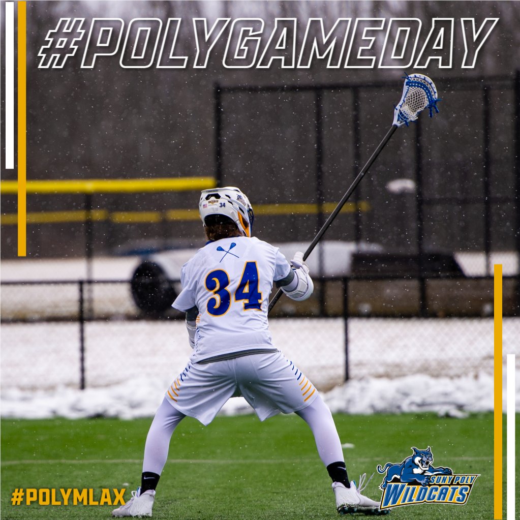 PolyWildcats's tweet photo. #PolyGameday๐ก๐ต๐ฅ
Men's Lacrosse takes on Hilbert on the road tonight!
๐ - 7:30 PM
๐ - St. Francis High School (Hamburg, N.Y.)
๐บ๐ - Check our schedule for live coverage links!
#PolyMLAX #d3lax https://t.co/CxqODMd5xJ