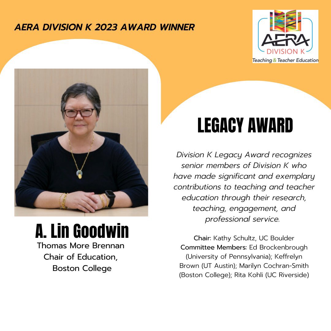 DEEPEN_Project's tweet photo. Congratulations to our #DEEPEN Research Advisory Team member A. Lin Goodwin on a most deserved @AERADivisionK Legacy Award 🏆 We were so lucky to have Lin on our advisory team and to benefit from her outstanding expertise. Comhghairdeas Lin 👏 @melanienidhuinn @JulieUiChois https://t.co/a1MpJISbKt