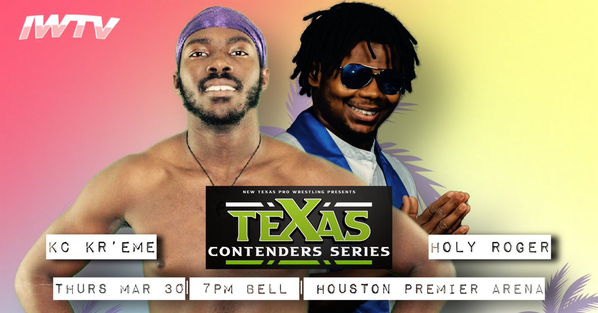 texascontenders's tweet photo. 🚨MATCH ANNOUNCEMENT🚨

Singles Match:
@NMsWorld_ v @thealphavick 

They join already announced:
Rose/Buzzsaw v The 8th Day 
Nick v Valdivia (No DQ) 
Wolf v Isaac 
Hendrix v Nguyen 
Bulldog v Lightning 

#TCS15 • 3/30 • 7PM
Houston Premier Arena 

🎟️: https://t.co/OJ7aqCWikp https://t.co/xoKqQSkdpV