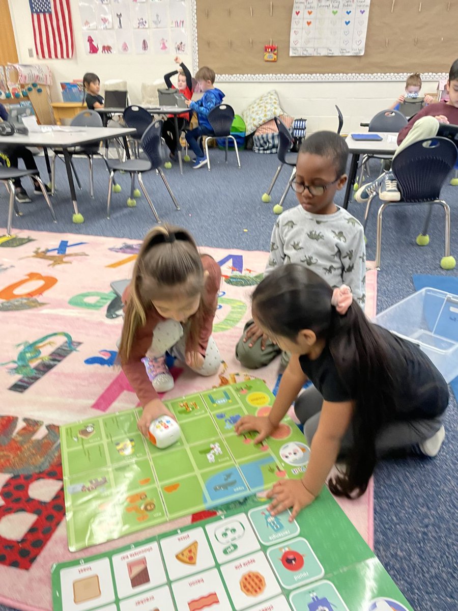 We had so much fun with Mrs. Riley using the Code-a-piller during our monthly coding lesson!