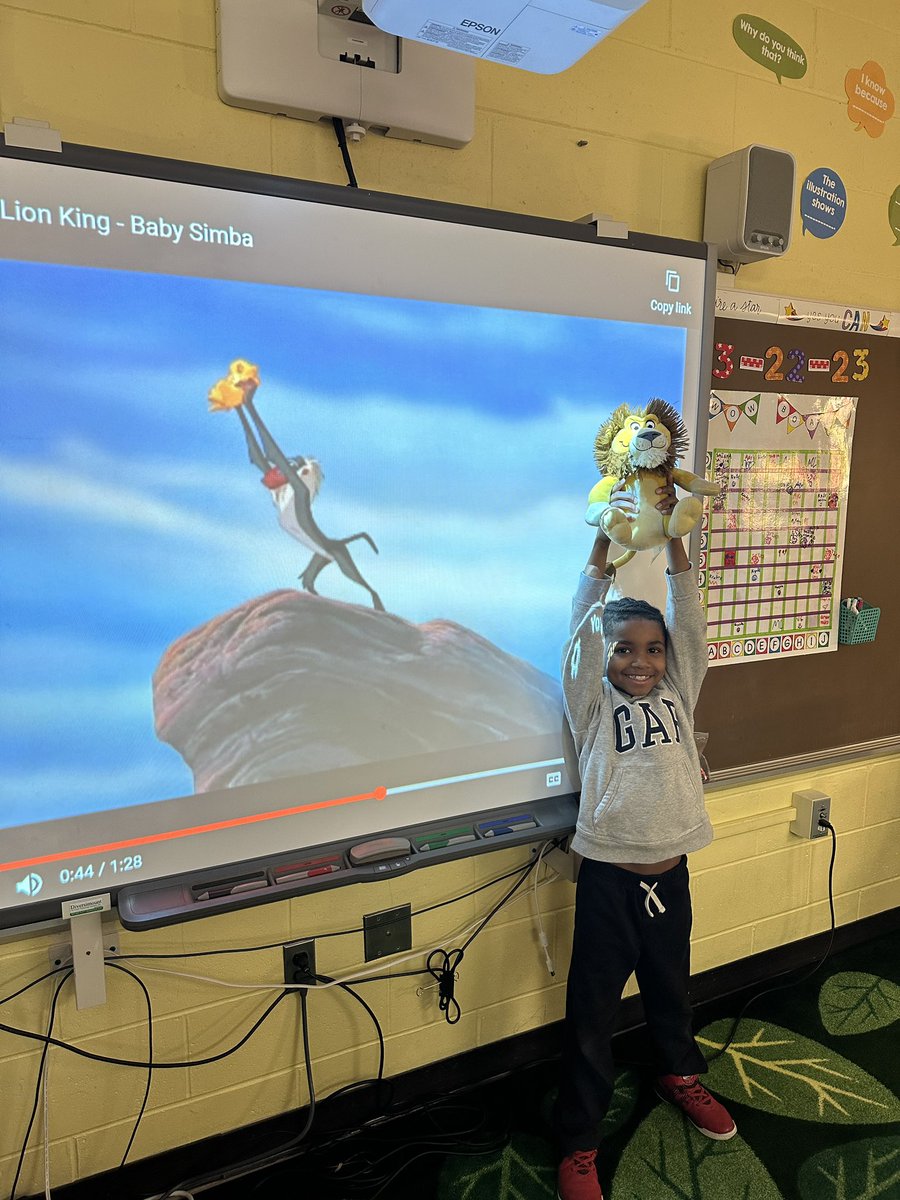 We have been learning about clouds and today we practiced identifying them in movies. This student brought the Lion King movie to life! ☁️🦁 <a href="/WeAreHTSD/">WeAreHTSD</a> <a href="/HTSD_Wilson/">Wilson Elementary School</a>