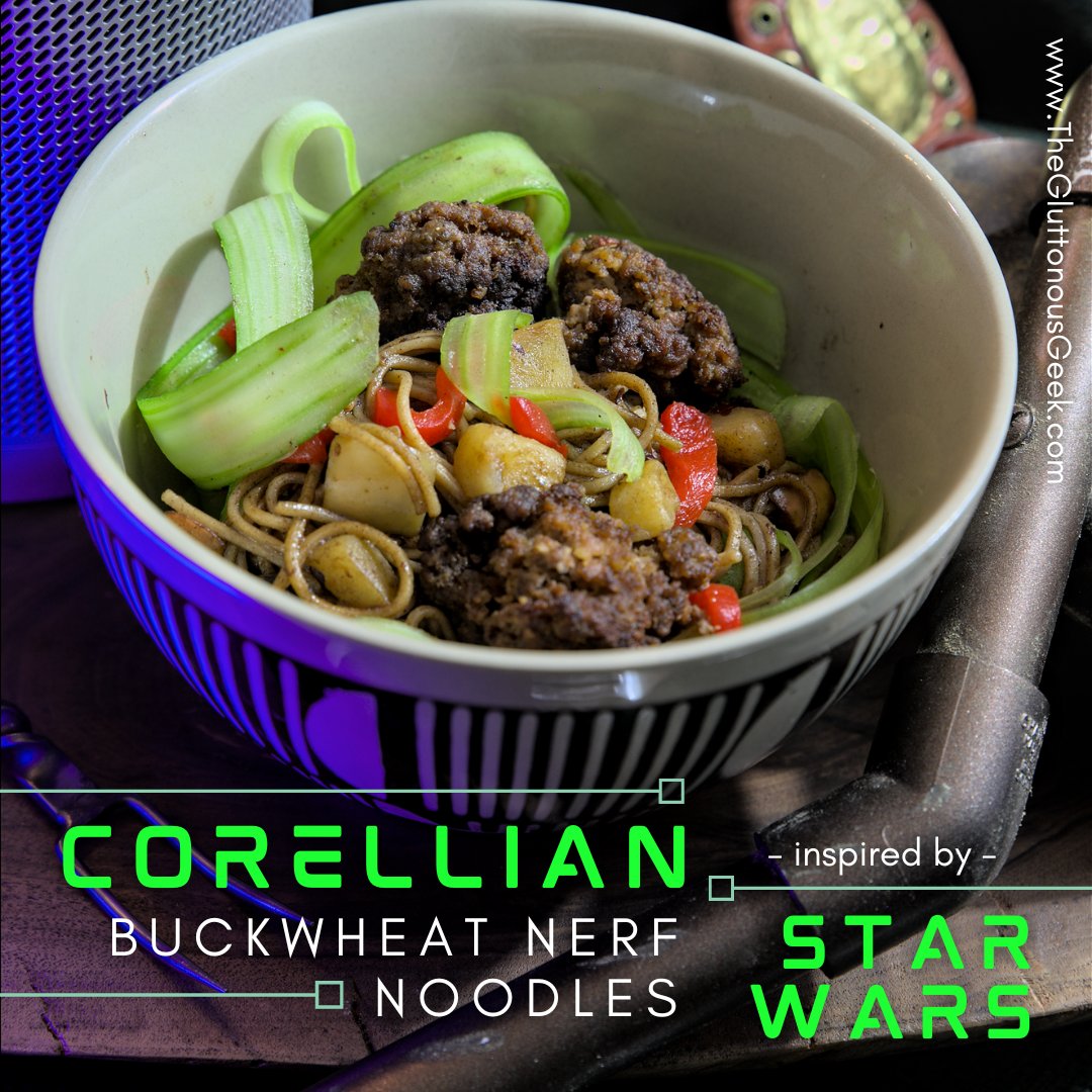 Gluttonous_Geek's tweet photo. This recipe for #Corellian Buckwheat Nerf Noodles incorporates lemon pepper and Chinese black bean sauce for a funky taste of Coronet City.
Learn more: https://t.co/neMnLxaUJE
Pin it for later: https://t.co/iKelyoXyQO https://t.co/u7p6rNp8VT