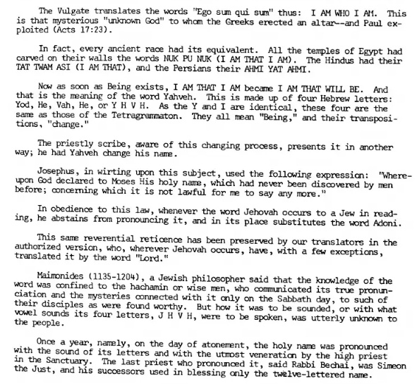 AmurakaHidden's tweet photo. "Ego Sum Qui Sum" = "I Am whO I Am"

"Every Ancient Race had its equivalent. All the temples of Egypt had carved on their walls the word "Nuk Pu Nuk" (I Am that I Am). The Hindus had their 'Tat Twam Asi" (I Am That), and the Persians their "Ahmi Yat Ahmi" https://t.co/qP5BX1Sh8C