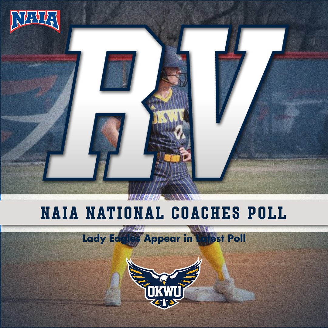 OKWU Eagles Athletics (@okwueagles) on Twitter photo SB: RANKINGS 🥎
<a href="/OKWUeagles_SB/">OKWU Softball</a> moves closer to the Top 25 and Receive Votes in the latest NAIA National Coaches Poll!
#GoEagles SB: RANKINGS 🥎
<a href="/OKWUeagles_SB/">OKWU Softball</a> moves closer to the Top 25 and Receive Votes in the latest NAIA National Coaches Poll!
#GoEagles