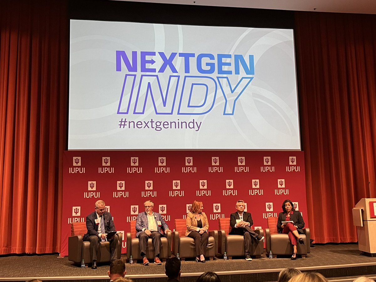 Gen Z is the future of Indianapolis! Great insights unveiled today at @IUPUI’s NEXTGEN Indy featuring a panel discussion with our President Taylor Schaffer plus leadership from <a href="/VisitIndy/">Visit Indy</a>, <a href="/IndSportsCorp/">Indiana Sports Corp</a> and <a href="/IndianaRLA/">IndianaRLA</a> 🏙