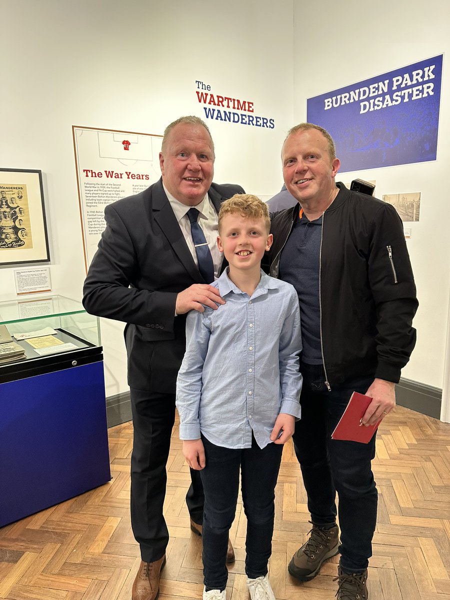 KellyWarriner's tweet photo. If you’re a @OfficialBWFC fan or just love football, definitely make time to visit this fantastic exhibition when it opens in Bolton on Saturday. Awesome effort by @SamElliott1 and the team from @BoltonLMS and @boltoncouncil 👌⚽️ #goingtothematch https://t.co/jqEUkkBVgZ