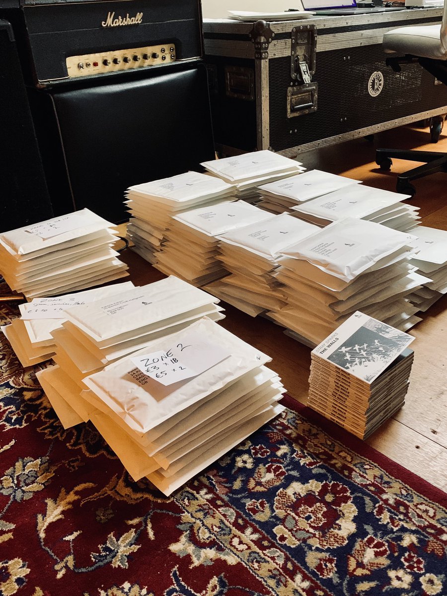 First round of CD’s going to the post office tomorrow morning. That took ages! Still cd’s left, order yours now from thewalls.ie/store #StraySparks