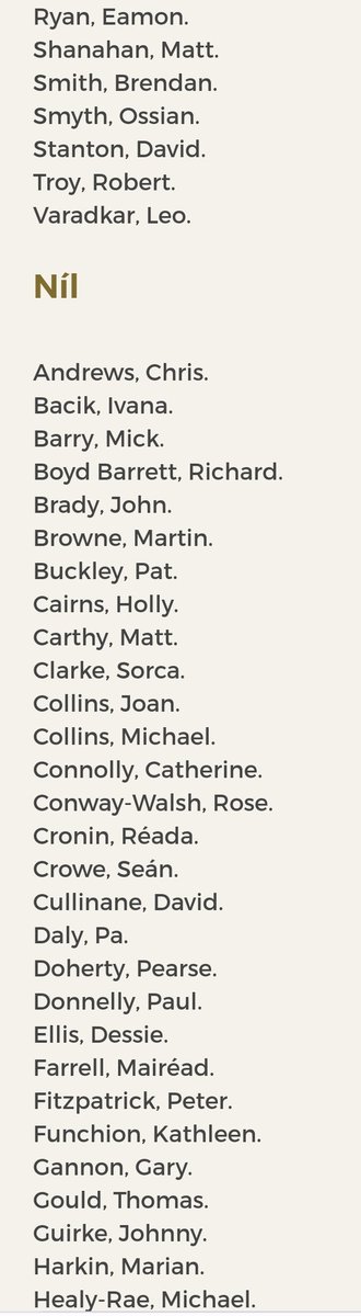 paulmurphy_TD's tweet photo. Full list of all those who voted for and against lifting the #EvictionBan.

Nobody abstained.

Don't forget, don't forgive.

Most importantly get on the streets Saturday week 1 April 1pm at the Dail.

Evict the government - not the renters. https://t.co/gDRE36XTPM