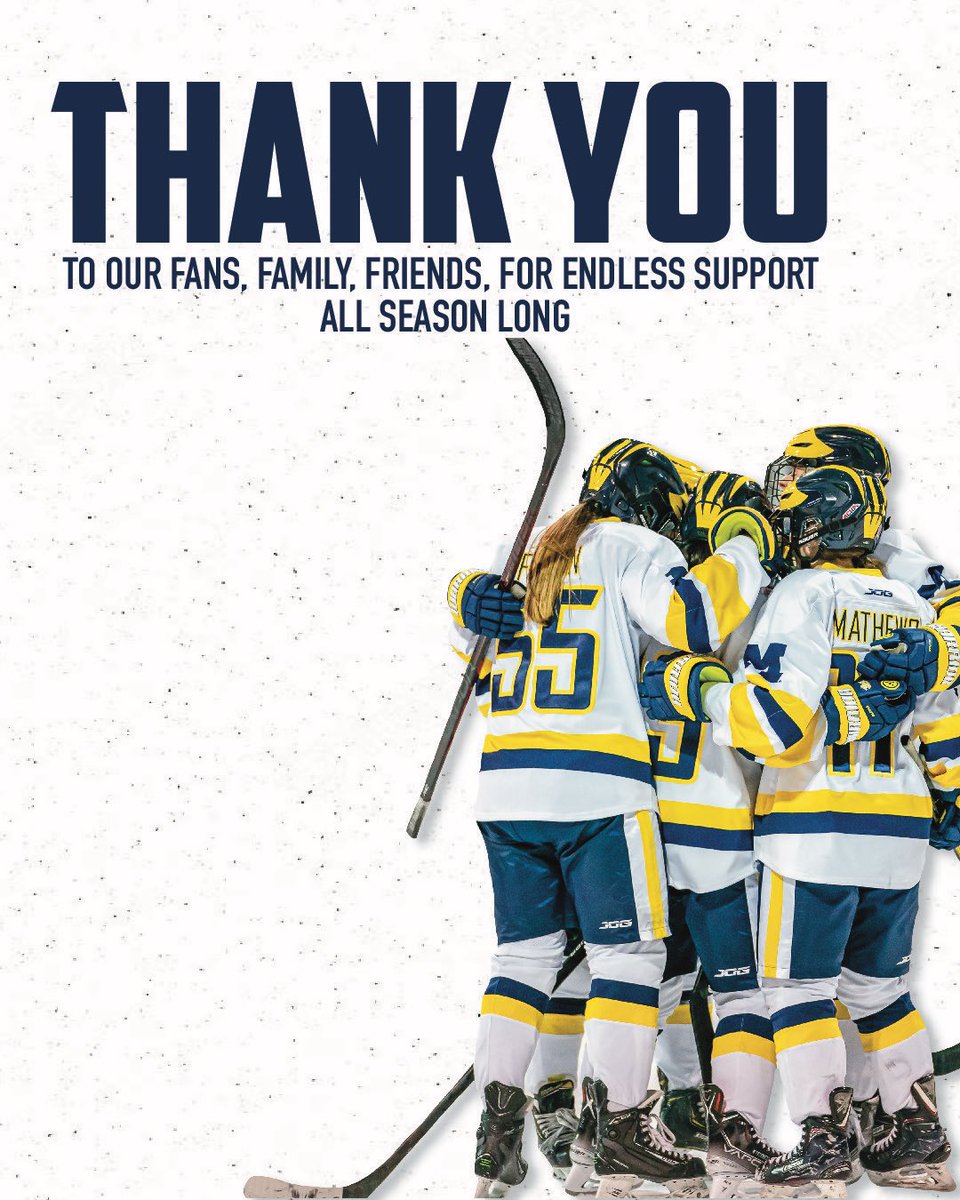umichwhockey's tweet photo. From Team 27, thank you to every single individual who supported us all season long.

Full post is on our Instagram: umichwhockey https://t.co/Roe8VdwCUj