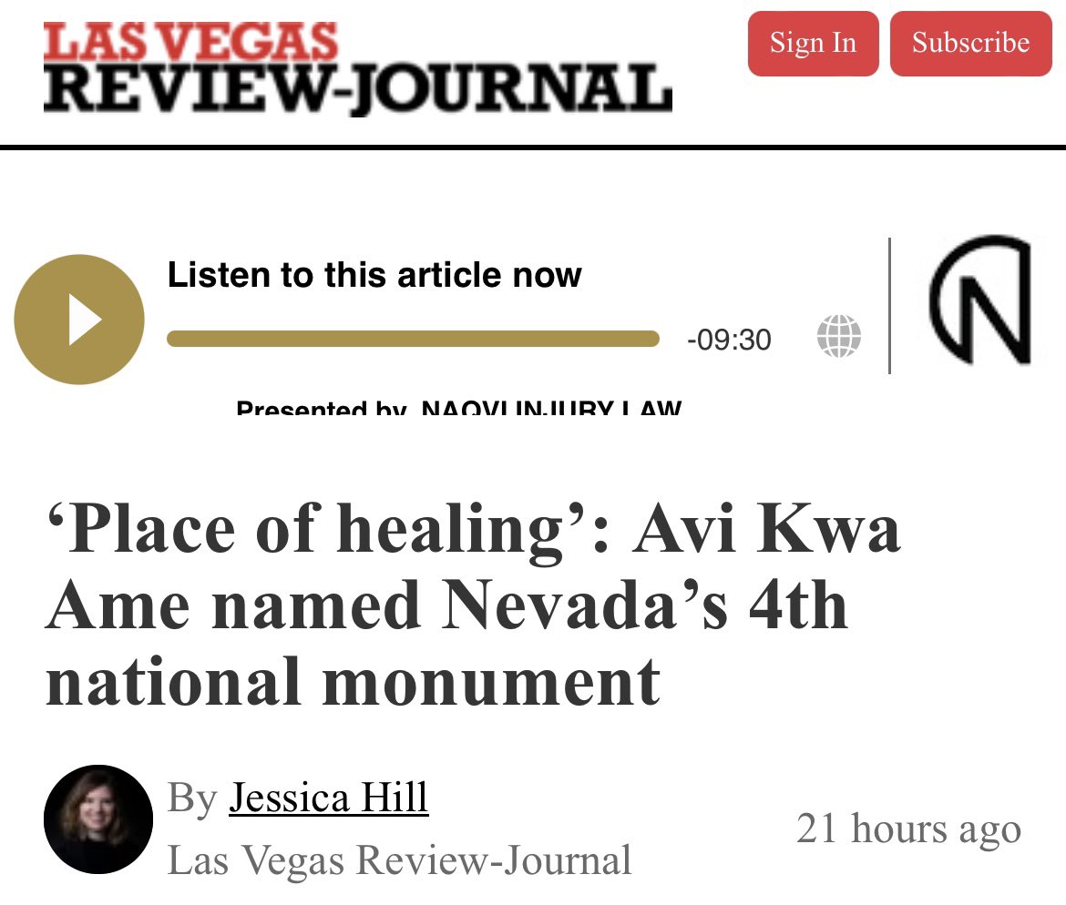 USInteriorPress's tweet photo. Yesterday, @POTUS established the Avi Kwa Ame National Monument, protecting innumerable objects of historic and scientific interest and the sacred lands of several Tribal Nations.
Here's what people are reading across the country: https://t.co/OW5ktN8fNS
