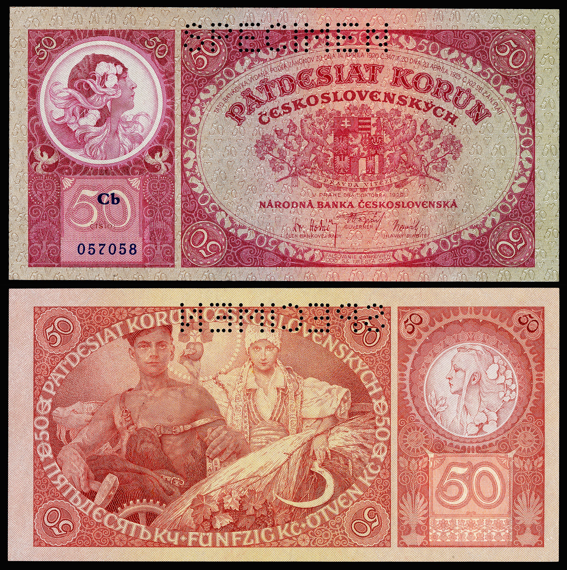 That's how you get somebody like the Czech artist Alphonse Mucha.

He designed stamps and bank notes
