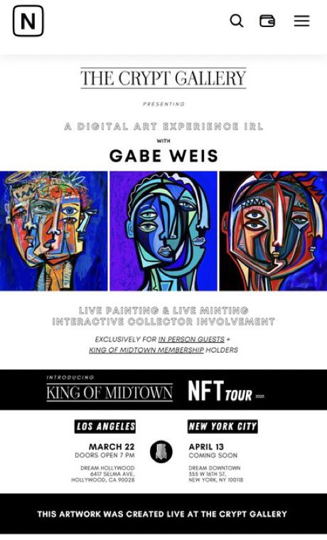 GabrielJWeis's tweet photo. If you are in LA please stop by tonight at @crypt_gallery at DREAM hotel, I will be doing live painting with a special element where I need your help. https://t.co/UZJ6jTKiQo