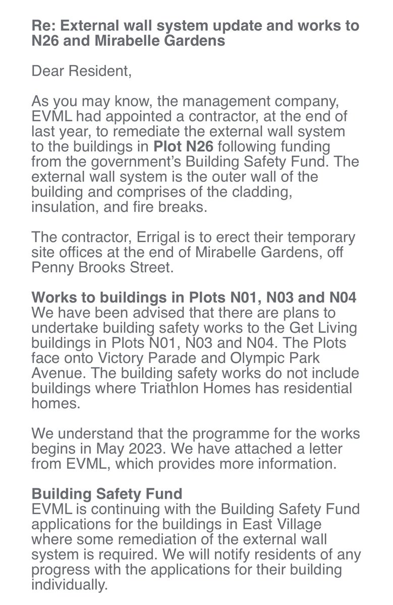 OlympicHomes_AG's tweet photo. 🚨 another staggering development today…

@getliving actively choosing not to remediate buildings where leaseholders live. They will remediate buildings where private renters reside. 

@getliving is the Building Owner. How is this right? @michaelgove 

#BuildingSafetyCrisis 🚨 https://t.co/dBFjICLKky