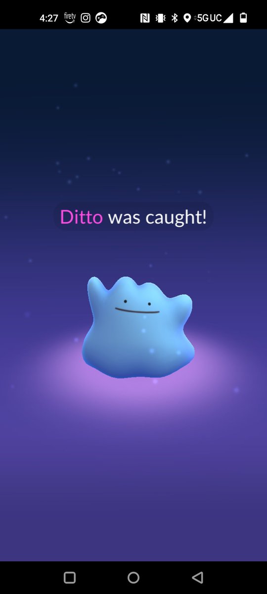 TharealMrRogers's tweet photo. #ShinyDitto from the house.. I love getting #ShinyPokemon right when I get home from work lol #PokemonGO #HouseSpawn #LetsGOevent https://t.co/q6BYSKkLZN
