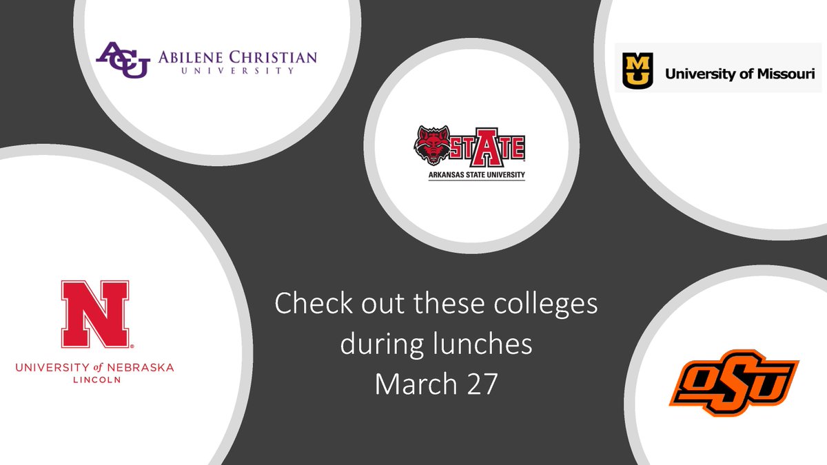SHS Counselors (@shscounselorstx) on Twitter photo Rough Riders- Stop by and chat with recruiters from these 5 colleges during your lunch on Monday, March 27th! 🎓 <a href="/saginawhstx/">Saginaw High School</a> Rough Riders- Stop by and chat with recruiters from these 5 colleges during your lunch on Monday, March 27th! 🎓 <a href="/saginawhstx/">Saginaw High School</a>