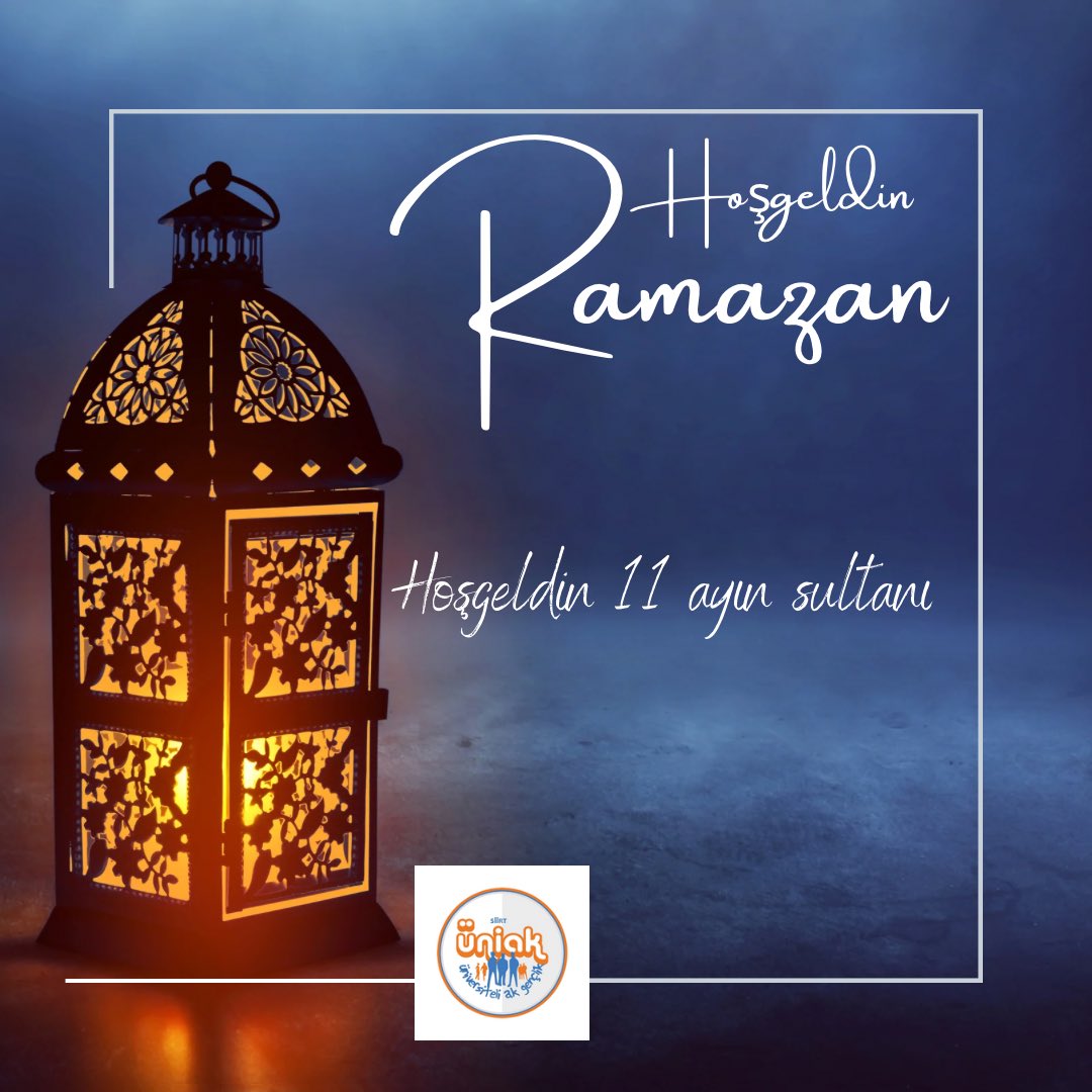 “Sâye saldı ehl-i imân üstüne
Hamdülillâh geldi mâh-ı Ramazân.
Doğdu ol nûr ehl-i irfân üstüne
Hamdülillâh geldî mâh-ı Ramazân.”

On bir ayın sultanı, rahmet, bereket ve mağfiret ayı olan #Ramazan’ın ülkemize, Milletimize ve bütün insanlığa hayırlar getirmesi duasıyla 🌙✨