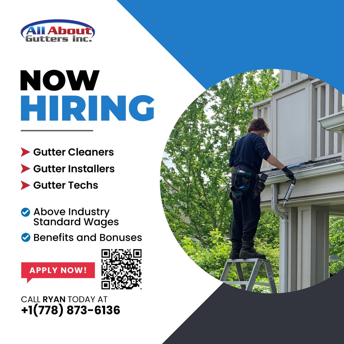 about_inc's tweet photo. JOIN THE ALL ABOUT GUTTERS TEAM!
Experienced Technicians needed to start right away.
Above Industry Standard Wages
Benefits and Bonuses 
Apply Now: https://t.co/4IBaR4viWX
Call Ryan today at +1(778) 873-6136 https://t.co/E4MlZW3kRv