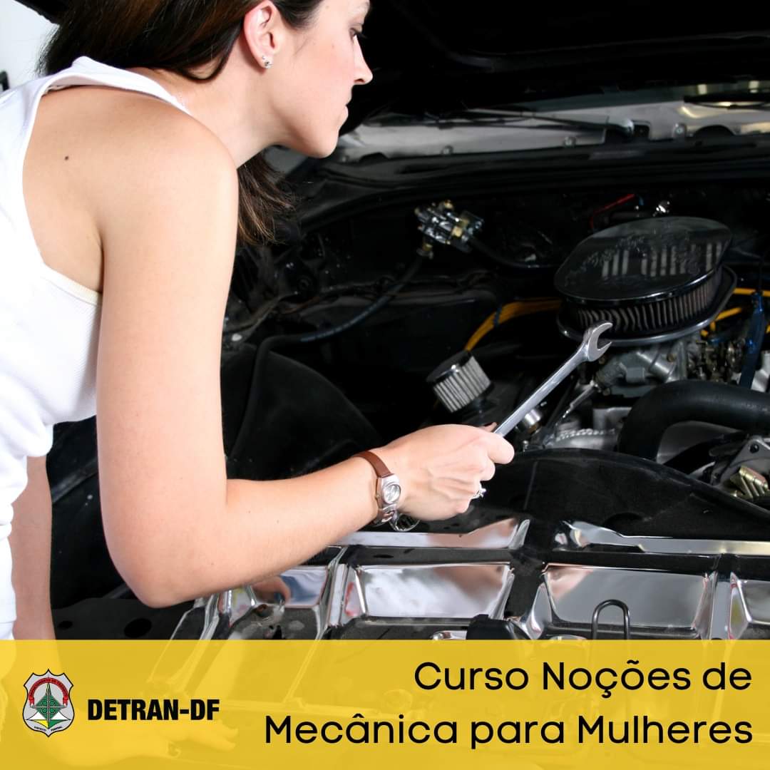 raynierevictor1's tweet image. #DetranDF promove curso "Noções de Mecânica para Mulheres", gratuito e destinado a mulheres habilitadas. 🛠️
➡️20 vagas
➡️inscrições: quinta-feira (23/3), presencialmente, na Escola Pública de Trânsito - EPT (706/906 Sul), das 8h às 12h
➡️aulas no mesmo local, de 27/3 a 1°/4.