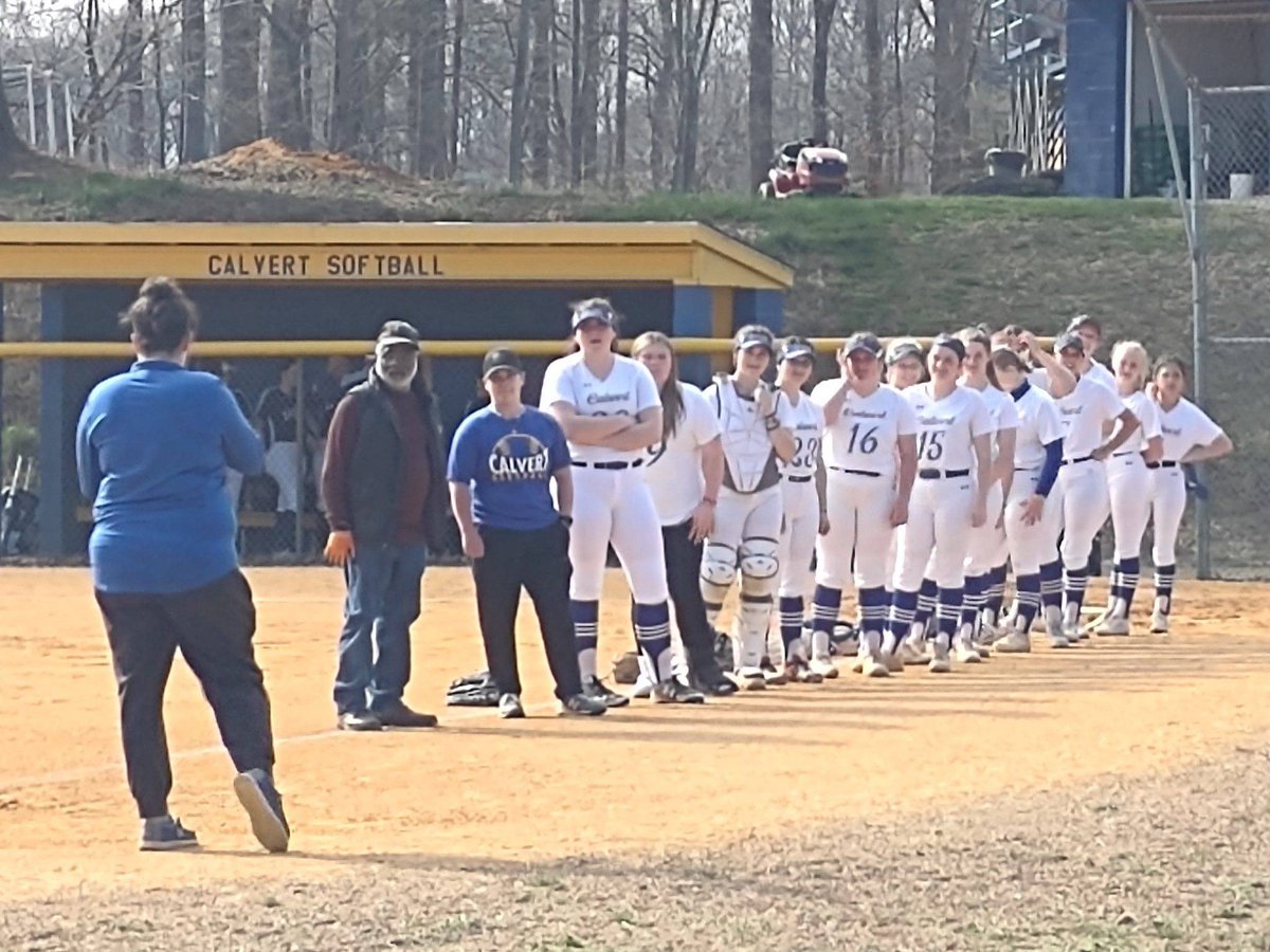 THECalvertHigh's tweet photo. CHS Softball presented their final State Championship ring today.  Thank you Mr. Robert Gross for your tireless support of CHS Athletics! https://t.co/0eSVS1a1JN