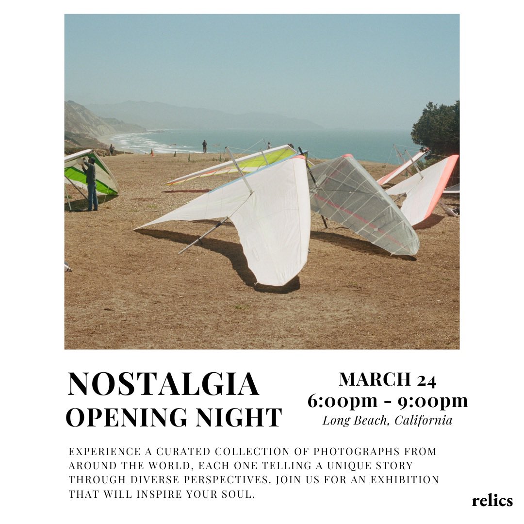 We_Are_Relics's tweet photo. Nostalgia- Film Photography Opening Night- March 24th 6-9

See you there and help spread the word ❤️ https://t.co/hLnn4TF0SI