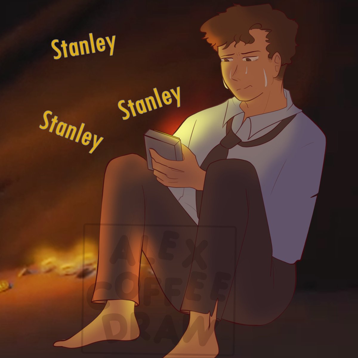 alexcoffeedraw's tweet photo. That's how I imagined this scene, it fcking broke me
#TheStanleyParable #TheStanleyParableUltraDeluxe #fanart #thenarrator #bucket #Skipbutton https://t.co/lVa17Eb6WH