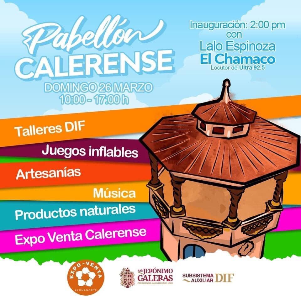 ExpoCalerense's tweet photo. Generar espacios para la promoción de productos y servicios para los emprendedores de  la comunidad es uno de los objetivos de #pabelloncalerense 

📅- Domingo 26 marzo ‘23
📍- Parque san Jerónimo caleras 
⏰- 10:00 a 17:00 hrs. 
🎭- Actividades artísticas 
👨‍👩‍👧- 💯 % Familiar https://t.co/gX6ChbX8Yv