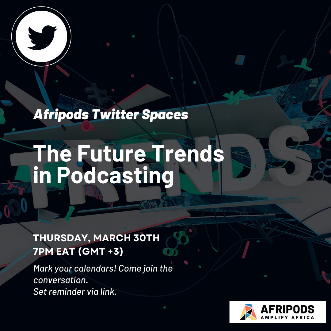 APVAofficial's tweet photo. Are you ready to get your ears tickled with the best audio content from Africa? Then get ready to mark your calendar because we have a lineup of amazing events you won't want to miss!
#apva #theafricancreative
Subscribe here: https://t.co/hTSUKjDa2n https://t.co/7usxFATPvo