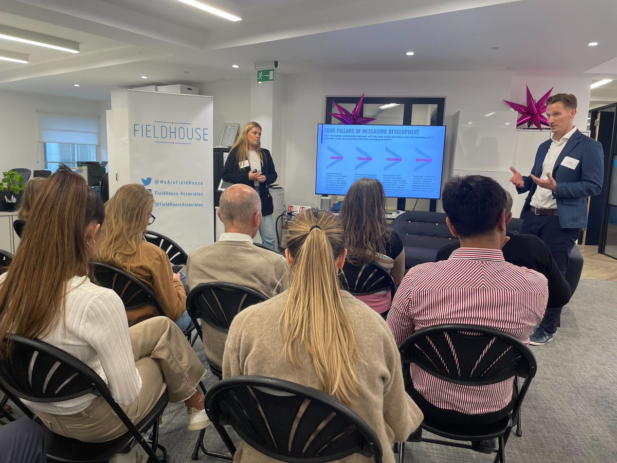 Great first event of the year for #fieldhousebasecamp 

The team ran a session on ‘Intro to #startup #PR and how to get journalists attention’ 

<a href="/LuluTcarter/">Lulu Carter</a> <a href="/ianwallis/">ianwallis</a>