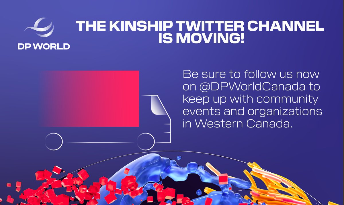 DPWKinship's tweet photo. DP World’s KINSHIP CHANNEL IS MOVING! Our content is now ONLY available @DpworldCanada. We hope you follow us there to keep up with community events and organizations in Western Canada. Be sure to follow us by April 3, when the Kinship channel will be no more. https://t.co/nDsL5XxXT7