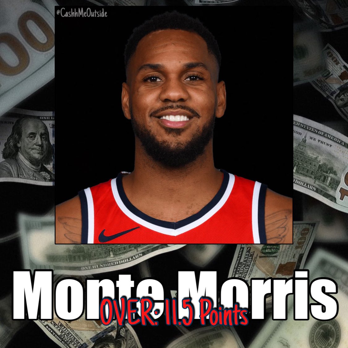CashhMe0utSide's tweet photo. •M.Morris: O11.5 Points
-No Beal, No Kuzma.
-Revenge game?
-Scored 20 on Denver last game vs them.
-Over this line in 4/L10 without Beal or Kuzma (Hooked at 10 in 4 games)
-Over in 3/L5 overall games.
-Smash spot.

#GamblingTwitter #PrizePicksNBA https://t.co/BMIG5GiiDK