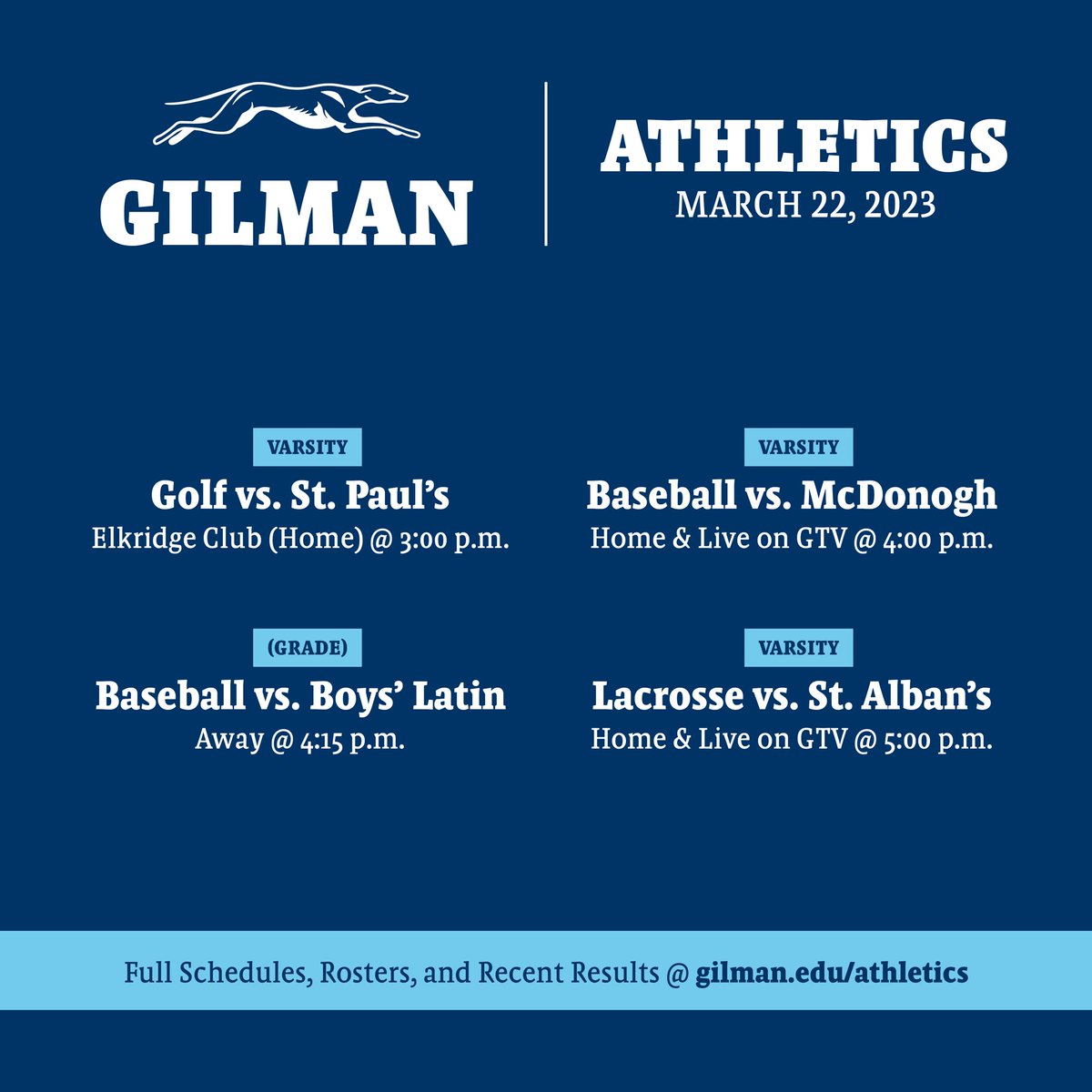 Well, we took some time off(spring break ya know) but now we’re back. 
Live stream for <a href="/GilmanBaseball/">Gilman Baseball</a> 

youtube.com/live/K1LJmE2LO…