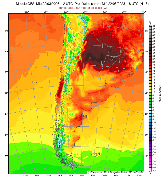 AlertaRosario's tweet photo. Mapa de temperaturas a las 15:00 hs. https://t.co/0JAYk0W1LY
