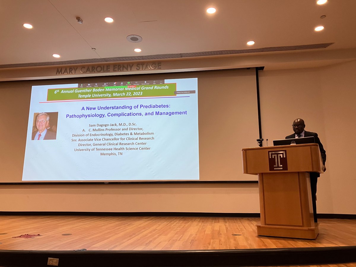 Thank you @drSamDJ for giving a fascinating lecture for our Guenther Boden memorial Grand Rounds lecture. We greatly enjoyed hearing your research on prediabetes and understanding factors for progression into this state. And thank you @OwlEndo for inviting such a great speaker!