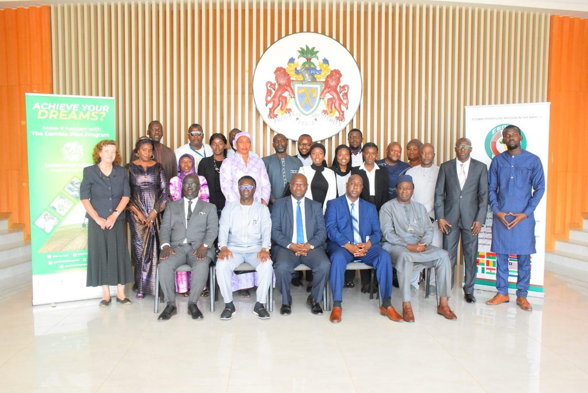 PilotGambia's tweet photo. Yesterday,GAMWORKS held the Third Project Steering Committee (PSC) Meeting for the Gambia Pilot Project Funded by KfW through the ECOWAS commission in Abuja.The committee is co-chaired by the Vice President of the ECOWAS commission and the Minister of Finance and Economic Affairs https://t.co/xR1JazLN28