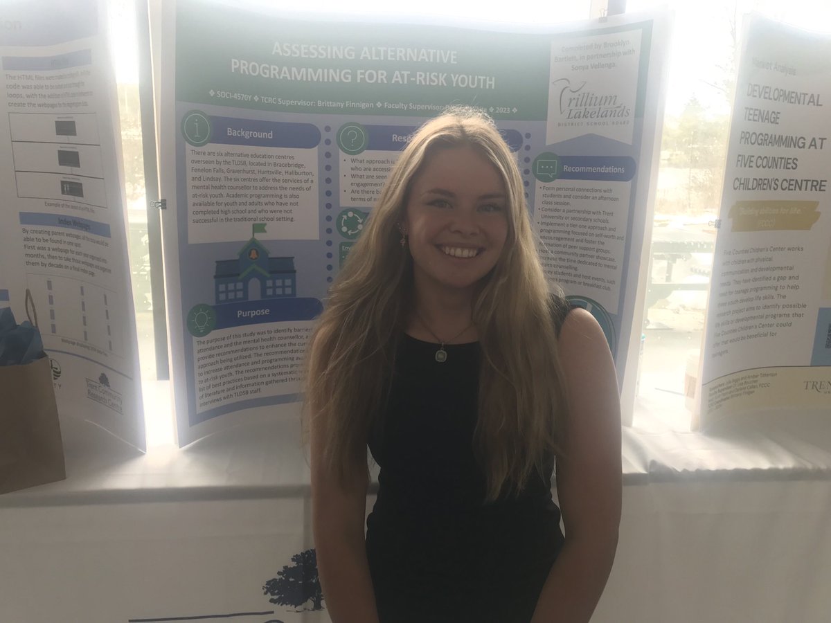 ⁦<a href="/TrentCRC/">Trent Community Research Centre</a>⁩ Thank you Brooklyn for your great work on the research project’Engaging at Risk Youth in Alternative Settings’. Great presentation today! ⁦<a href="/TLDSB/">TLDSB</a>⁩