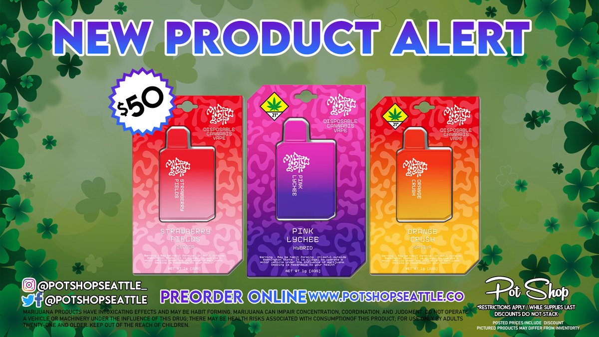 PotShopSeattle's tweet image. Guess who! Your favorite #MicroBar flavors are back in! Stop by or preorder online at shop.potshopseattle.co! #PotShop #NeedWeed