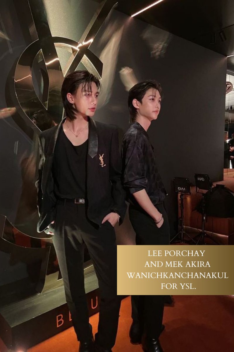 ⠀ ⠀⠀
Lee Porchay and Mek Akira Wanichkanchanakul for YSL. 
 ⠀ ⠀⠀