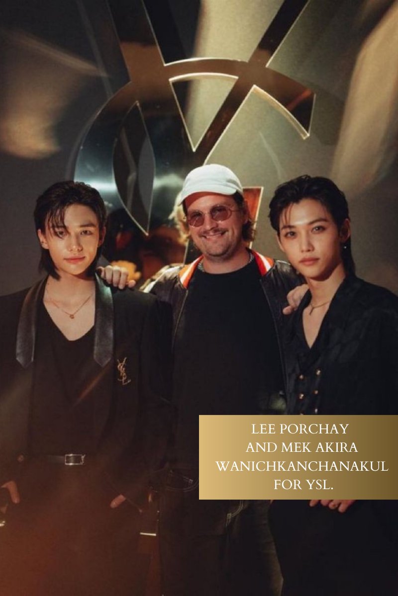 ⠀ ⠀⠀
Lee Porchay and Mek Akira Wanichkanchanakul for YSL. 
 ⠀ ⠀⠀