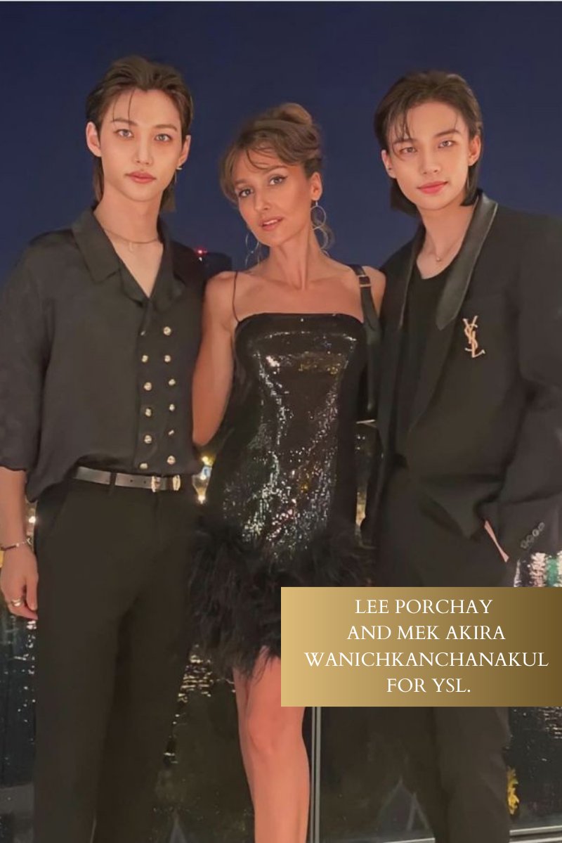 ⠀ ⠀⠀
Lee Porchay and Mek Akira Wanichkanchanakul for YSL. 
 ⠀ ⠀⠀