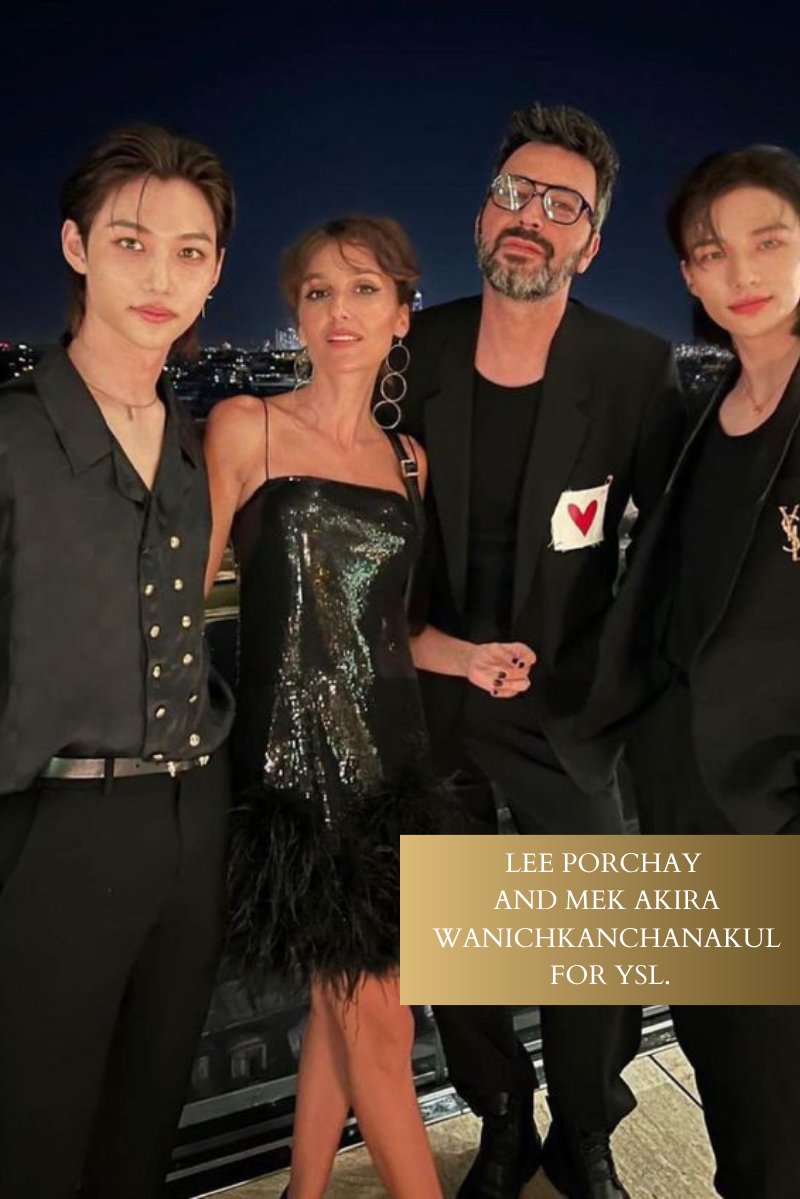 ⠀ ⠀⠀
Lee Porchay and Mek Akira Wanichkanchanakul for YSL. 
 ⠀ ⠀⠀
