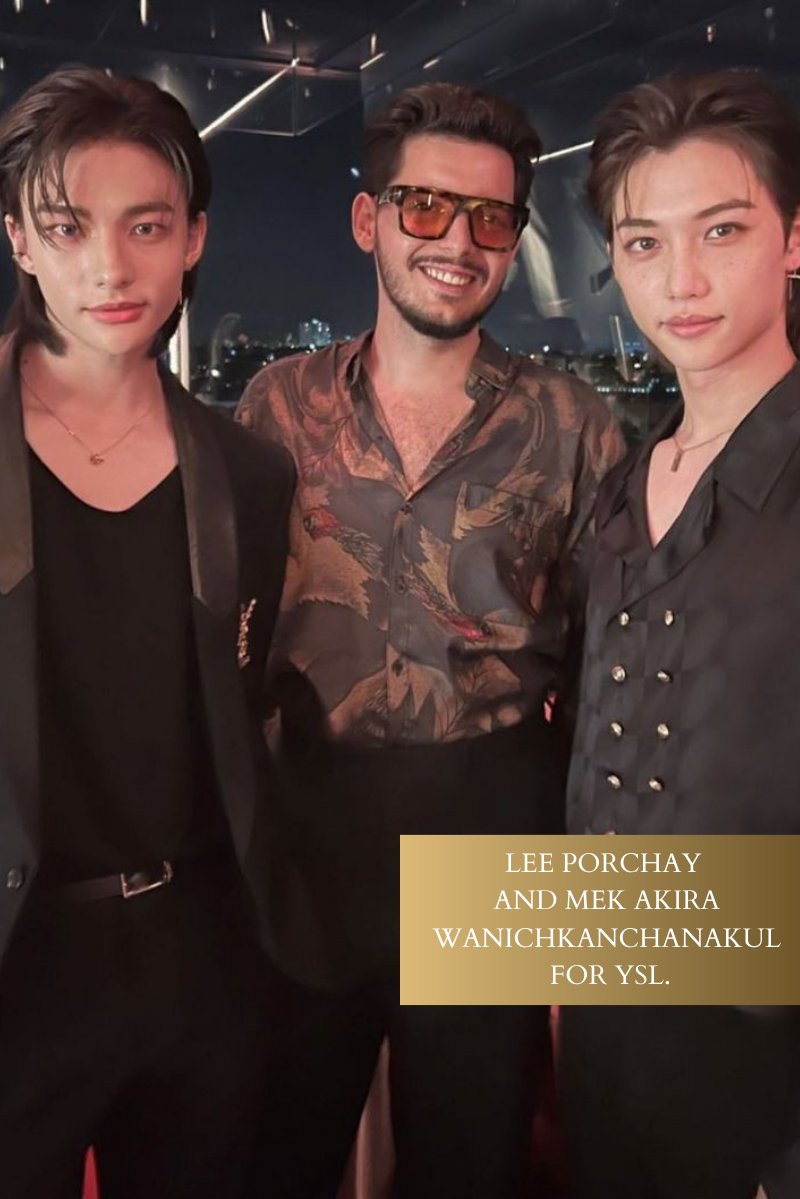 ⠀ ⠀⠀
Lee Porchay and Mek Akira Wanichkanchanakul for YSL. 
 ⠀ ⠀⠀