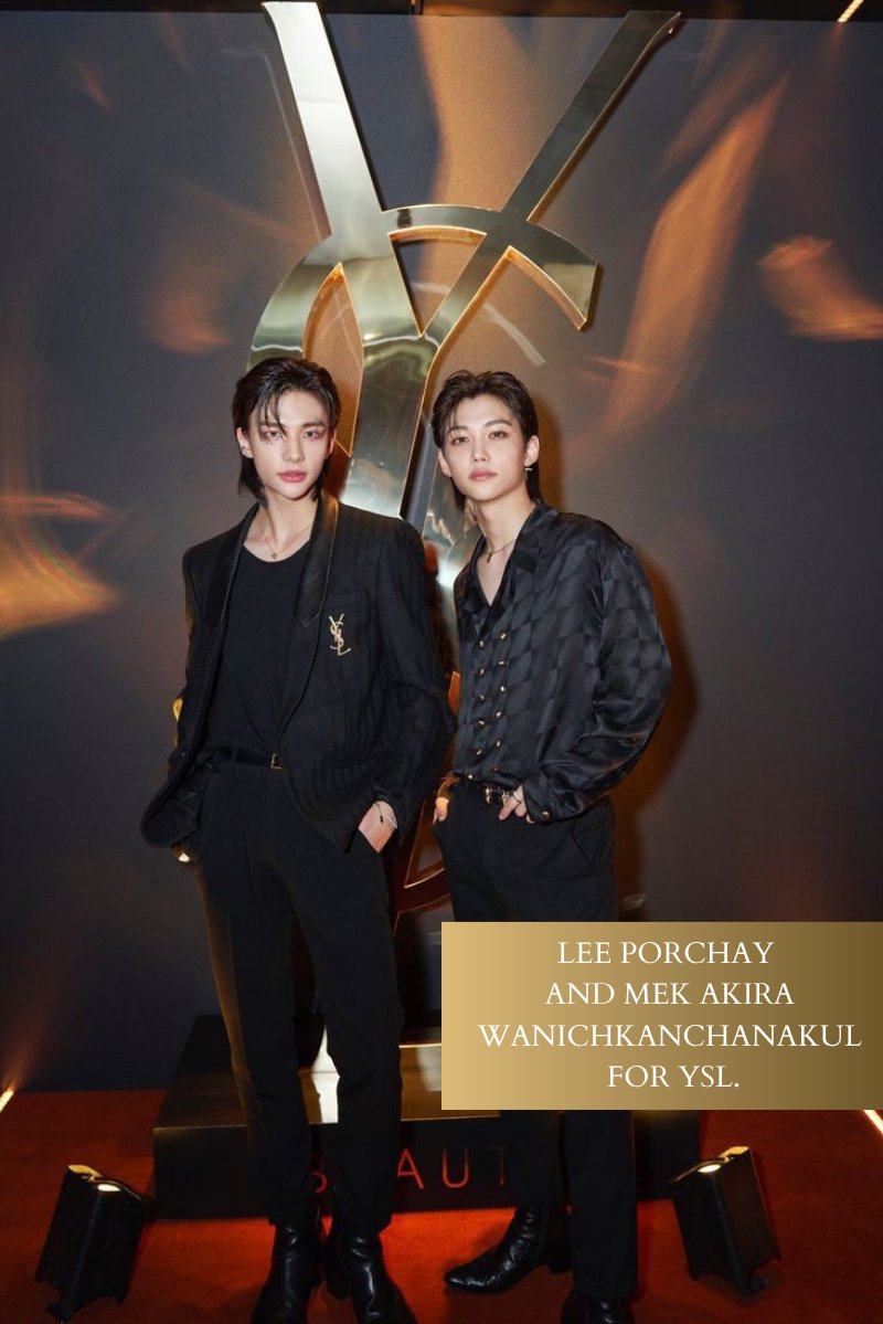 ⠀ ⠀⠀
Lee Porchay and Mek Akira Wanichkanchanakul for YSL. 
 ⠀ ⠀⠀